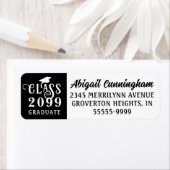 Afstuderen Stijlvolle Klasse Jaar Aangepaste Kleur Etiket (Insitu)