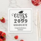 Afstuderen Stijlvolle Klasse Jaar Aangepaste Kleur Servet (Insitu)