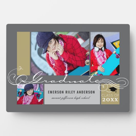 Afstuderen stijlvolle scrollers 3 Foto Afstuderen  Fotoplaat (voorkant)