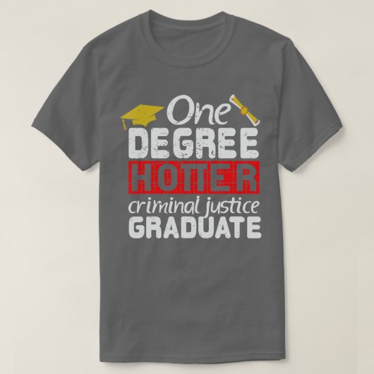Afstuderen Strafrecht Grote Afstuderen Gift T-shirt (Design voorkant)