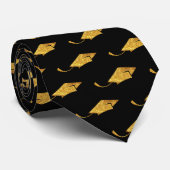 Afstuderen Stropdas Modern Gold Glitter Petten (Opgerold)