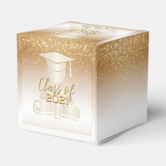 Afstuderen student - Klasse van 20XX Bedankdoosjes (Achterkant)