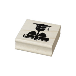 Afstuderen student rubberstempel