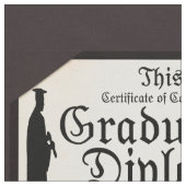 Afstuderen studenten met vast all Diploma Stof (Close Up)