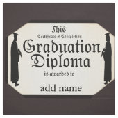 Afstuderen studenten met vast all Diploma Stof (Swatch)