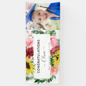 afstuderen Sunflower High School College 2023 Spandoek (Verticaal)