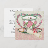 Afstuderen Sweet Coffee / Tea Party - SRF Kaart (Voorkant / Achterkant)