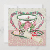 Afstuderen Sweet Coffee / Tea Party - SRF Kaart (Voorkant)