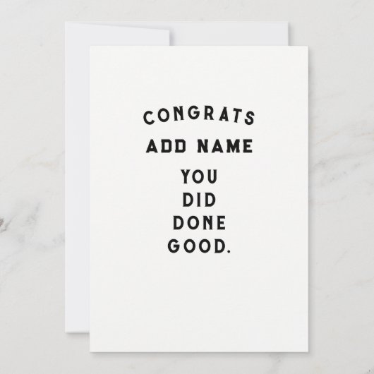 Afstuderen SWimmer Swim Team Kaart (Achterkant)