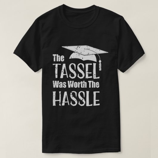 Afstuderen T Shirt Tassel was de ergste Afstudeerd (Design voorkant)