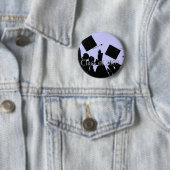 Afstuderen T-shirts en geschenken Ronde Button 5,7 Cm (In situ)