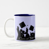 Afstuderen T-shirts en geschenken Tweekleurige Koffiemok (Links)