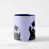 Afstuderen T-shirts en geschenken Tweekleurige Koffiemok (Center)