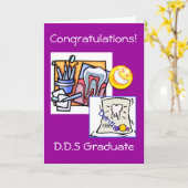 Afstuderen - Tandarts D.D.S Kaart (Gele Bloem)