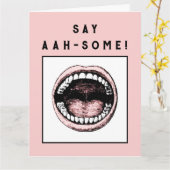 Afstuderen tandheelkunde kaart (Gele Bloem)