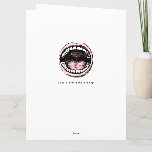 Afstuderen tandheelkunde kaart (Achterkant)