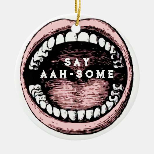 Afstuderen tandheelkunde keramisch ornament (Voorkant)