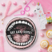 Afstuderen tandheelkunde papieren bordje (Feest)