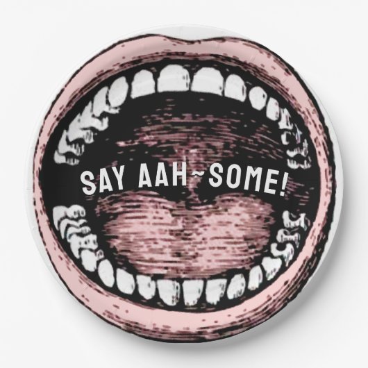 Afstuderen tandheelkunde papieren bordje (Voorkant)