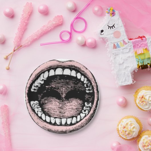 Afstuderen tandheelkunde papieren bordje (Feest)