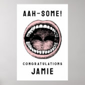 Afstuderen tandheelkunde poster (Voorkant)