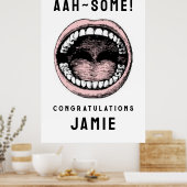 Afstuderen tandheelkunde poster (Keuken)