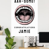 Afstuderen tandheelkunde poster (Thuiskantoor)