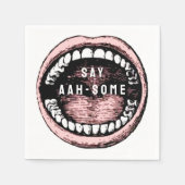 Afstuderen tandheelkunde servetten (Voorkant)