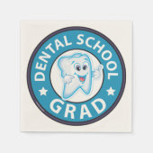 Afstuderen tandheelkunde servetten (Voorkant)
