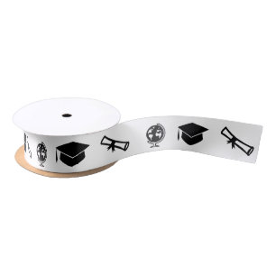 Afstuderen Tassel Diploma World Gift Wrap Satijnen Lint