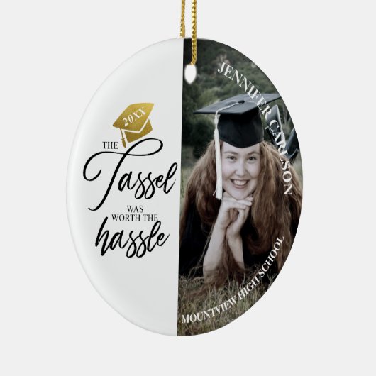 Afstuderen Tassel was de moeite waard Keramisch Ornament (Rechts)