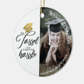Afstuderen Tassel was de moeite waard Keramisch Ornament (Links)