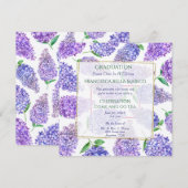 Afstuderen Tea Daughter Paarse Lilacs Kaart (Voorkant / Achterkant)