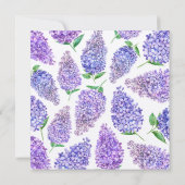 Afstuderen Tea Daughter Paarse Lilacs Kaart (Achterkant)