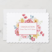 Afstuderen Tea Dochter Roze Pioenrozen Kaart (Voorkant)