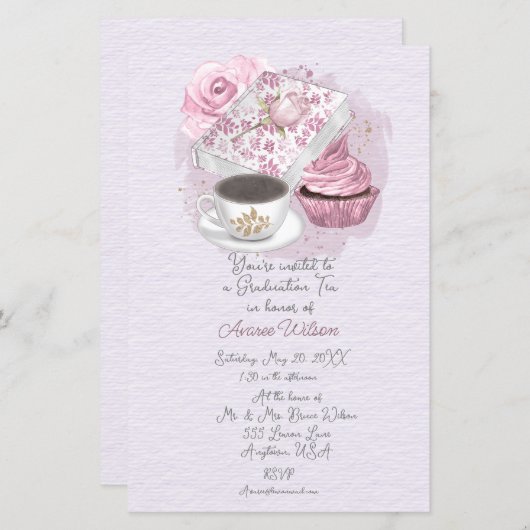 Afstuderen Tea Party (Voorkant / Achterkant)