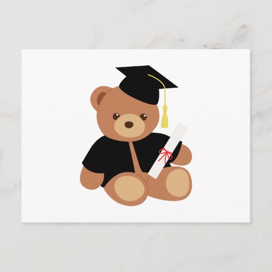 Afstuderen Teddy Bear Briefkaart (Voorkant)