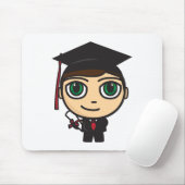 Afstuderen Teken Mousepad Muismat (Met muis)