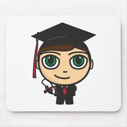 Afstuderen Teken Mousepad Muismat (Voorkant)