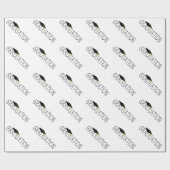 Afstuderen Tekst met Pet Cadeaupapier (Vlak)