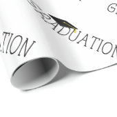 Afstuderen Tekst met Pet Cadeaupapier (Rol Hoek)