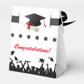 Afstuderen - Tent Favor Box Bedankdoosjes (Achterkant)
