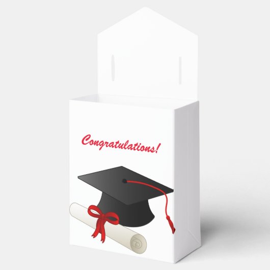 Afstuderen - Tent Favor Box Bedankdoosjes (Geopend)