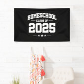 Afstuderen Terug naar Home School Class van 2025 Spandoek (Insitu)