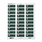 Afstuderen Thema Afstudeerder Pet Doodle Groen Etiket (Full Sheet)