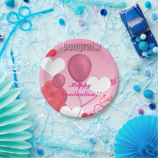 Afstuderen Thema Papieren Bordje (Feest)