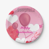 Afstuderen Thema Papieren Bordje (Voorkant)