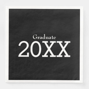 Afstuderen Theme Black Paper Napkin Servet