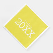 Afstuderen Theme Yellow Paper Napkin Servet (Hoek)