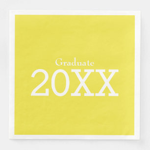 Afstuderen Theme Yellow Paper Napkin Servet